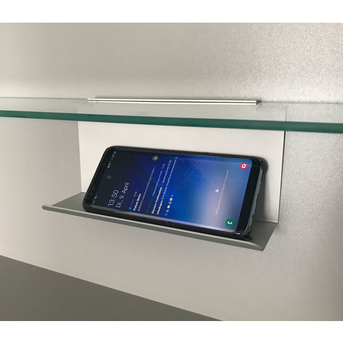 Thumbnail - FACKELMANN Ablage, Silbergrau, BxHxT: 20 x 10 x 6,5 cm