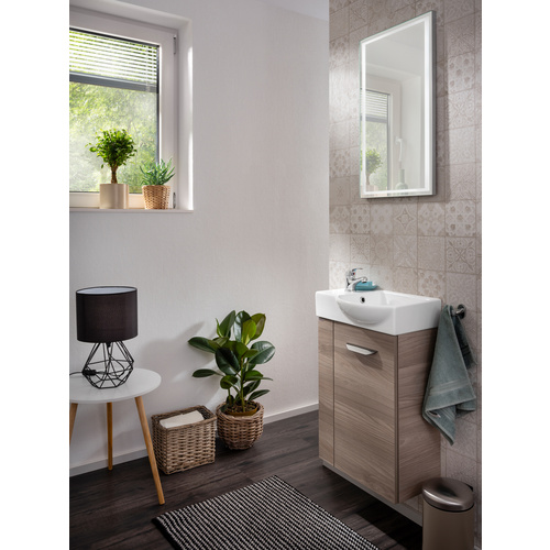 Thumbnail - FACKELMANN Waschbeckenunterschrank »SBC Gäste Bad«, rechts, Steinesche, BxHxT: 44 x 60 x 24,3 cm - braun