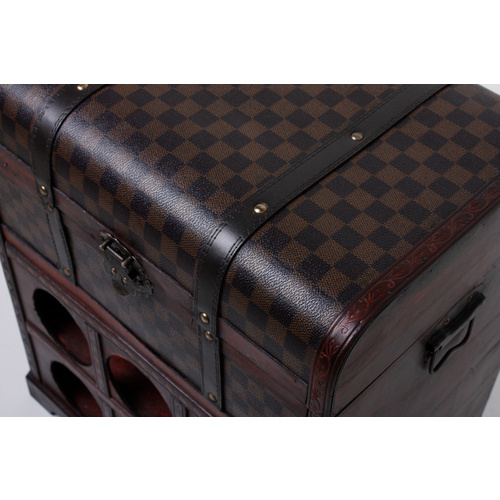 Thumbnail - INTERIA Home & Living Weinregal, Holz, mahagoni - braun