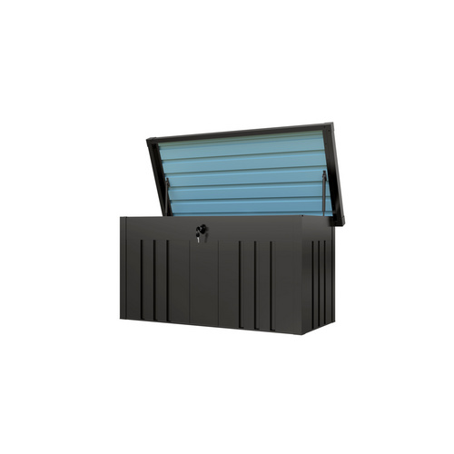 Mr. GARDENER Aufbewahrungsbox, BxHxT (Innen): 121 x 69 x 65 cm, 400 l, anthrazit-metallic - grau