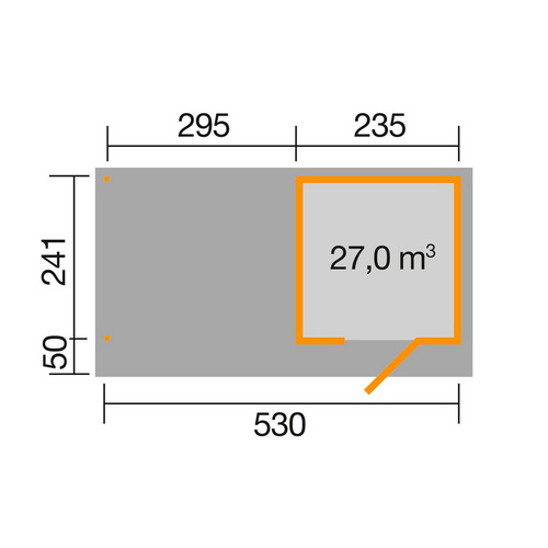 WEKA Gartenhaus »172«, Holz, BxT: 575 ...