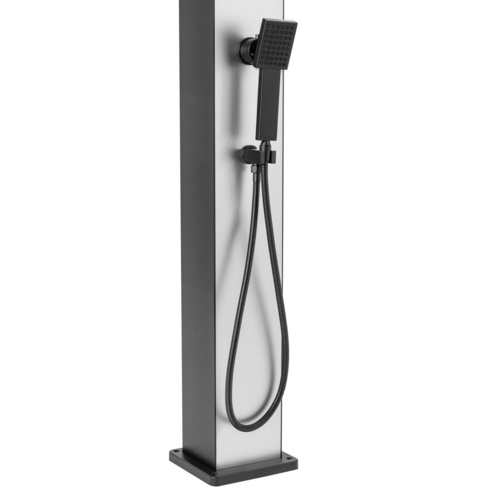 STEINBACH Solardusche »Skyfall«, Höhe: 220 cm, 40 l-Tank, Aluminium, silber - silberfarben