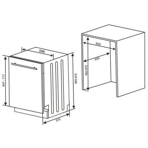 TELEFUNKEN Einbaugeschirrspüler »ES60V...