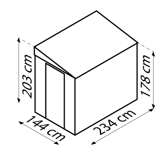 Globel Gerätehaus »LeanTo« (RABATT 10%) - 3.75 qm | Restposten 10% Rabatt Globel Gerätehaus »LeanTo« (RABATT 10%) - 3.75 qm | Restposten 10% Rabatt