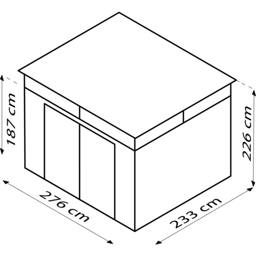 PERGART Gerätehaus »Rheinfelden« (RABATT 10%) | Restposten 10% Rabatt