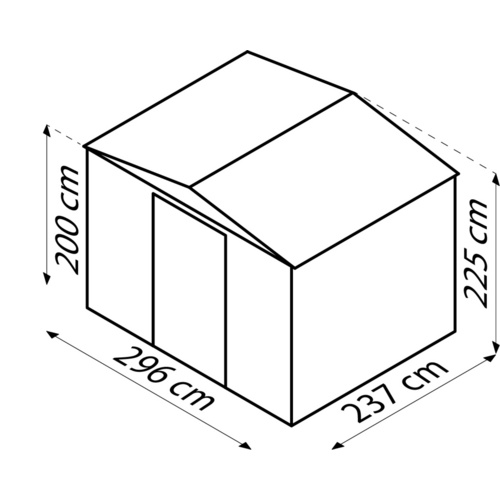 Globel Gerätehaus »Tower« (RABATT 10%) - 7.61 qm