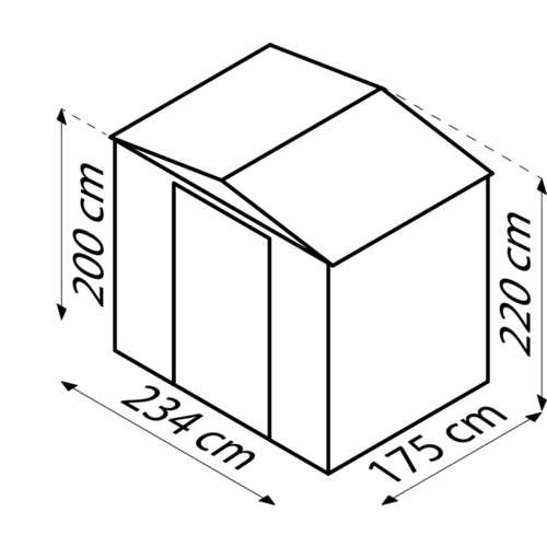 Globel Gerätehaus »Tower« (RABATT 10%) - 4.53 qm