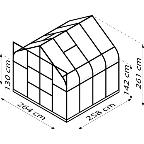 VITAVIA Gewächshaus »Dione«, 6,7 m²,...