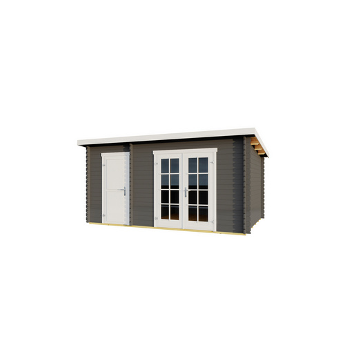 LASITA MAJA Gartenhaus »Belmont«, BxHxT:  420 x 222,3 x 288,38 cm (Außenmaße inkl. Dachüberstand),  Holz - grau |  Fichte  |  9,15 m²
