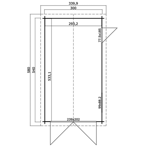 LASITA MAJA Garage »Dillon«, Außenma�...