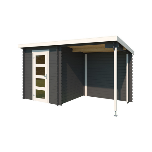 LASITA MAJA Gartenhaus »Jelle«, BxHxT:  185 x 210,9 x 213,1 cm (Außenmaße inkl. Dachüberstand),  Holz - grau |  Fichte  |  2,87 m²