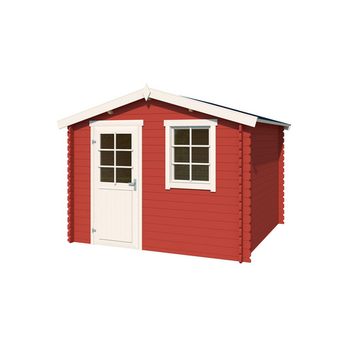 LASITA MAJA Gartenhaus »Nina«, BxHxT:  307,2 x 233,7 x 195 cm (Außenmaße inkl. Dachüberstand),  Holz - rot |  Fichte  |  4,56 m²