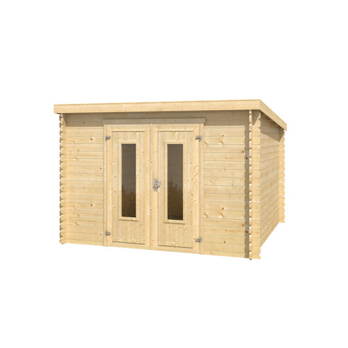 LASITA MAJA Gartenhaus »Sacramento«, BxHxT:  312 x 210,9 x 319 cm (Außenmaße inkl. Dachüberstand),  Holz - beige