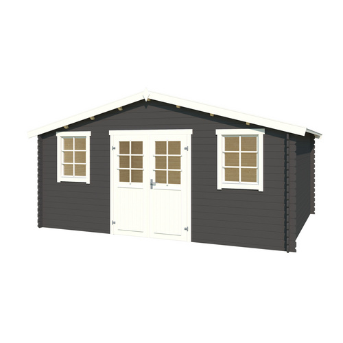 Thumbnail - LASITA MAJA Gartenhaus »Udo«, BxHxT: 522,4 x 256,5 x 320 cm (Außenmaße inkl. Dachüberstand), Holz - grau