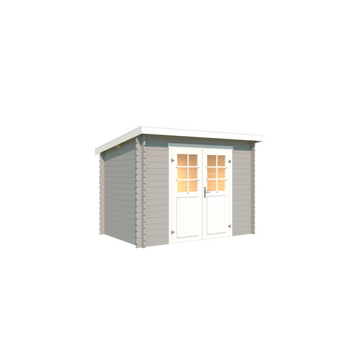 LASITA MAJA Gartenhaus »San Jose«, BxHxT:  295 x 210,9 x 213,1 cm (Außenmaße inkl. Dachüberstand),  Holz - grau |  Fichte  |  4,56 m²