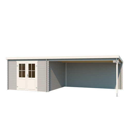LASITA MAJA Gartenhaus »St. Louis«, BxHxT:  302 x 210,9 x 319 cm (Außenmaße inkl. Dachüberstand),  Holz - grau |  Fichte  |  8,2 m²