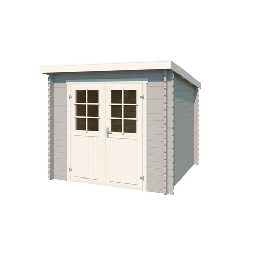 LASITA MAJA Gartenhaus »Indi«, BxHxT:  250 x 210,9 x 213,1 cm (Außenmaße inkl. Dachüberstand),  Holz - grau |  Fichte  |  3,8 m²