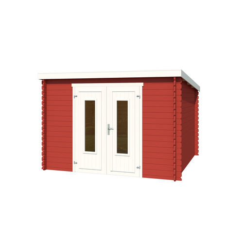 LASITA MAJA Gartenhaus »Sacramento«, BxHxT: 312 x 210,9 x 319 cm (Außenmaße inkl. Dachüberstand), Holz - rot | Fichte | 8,2 m² LASITA MAJA Gartenhaus »Sacramento«, BxHxT: 312 x 210,9 x 319 cm (Außenmaße inkl. Dachüberstand), Holz - rot | Fichte | 8,2 m²