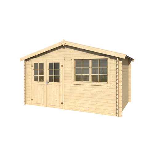 LASITA MAJA Gartenhaus »Axel«, BxHxT:  451,1 x 245,1 x 250 cm (Außenmaße inkl. Dachüberstand),  Holz - beige |  Fichte  |  8,4 m²