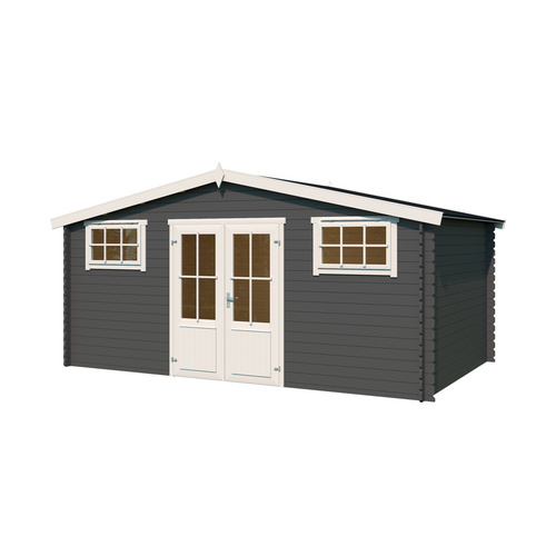 LASITA MAJA Gartenhaus »Washington«, BxHxT: 518,6 x 245,1 x 396 cm (Außenmaße inkl. Dachüberstand), Holz - grau LASITA MAJA Gartenhaus »Washington«, BxHxT: 518,6 x 245,1 x 396 cm (Außenmaße inkl. Dachüberstand), Holz - grau