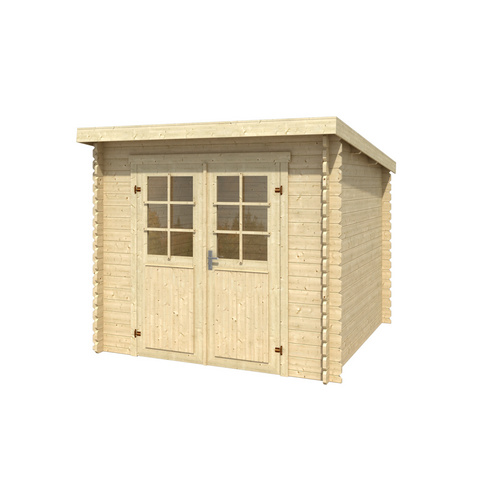 LASITA MAJA Gartenhaus »Indi«, BxHxT:  250 x 210,9 x 268,7 cm (Außenmaße inkl. Dachüberstand),  Holz - beige |  Fichte  |  5,04 m²