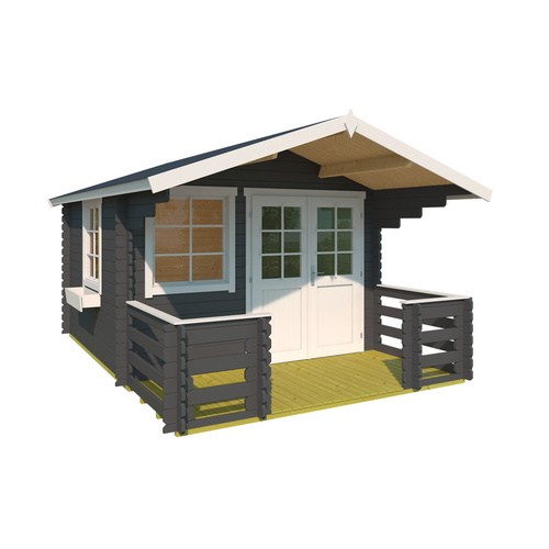 LASITA MAJA Gartenhaus »Lola«, BxHxT:  x 245,1 x cm (Außenmaße inkl. Dachüberstand),  Holz - grau |  Fichte  |  8,67 m²