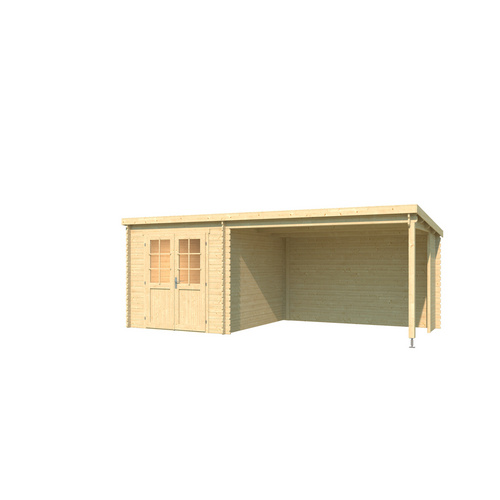 LASITA MAJA Gartenhaus »Saint Paul«, BxHxT:  240 x 222,3 x 303,9 cm (Außenmaße inkl. Dachüberstand),  Holz - beige |  Fichte  |  15,74 m²