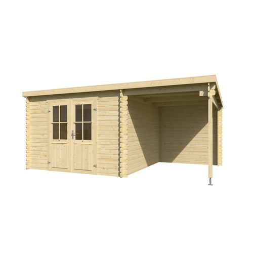 LASITA MAJA Ferienhaus »Tampa«, BxHxT:  302 x 210,9 x 319 cm (Außenmaße inkl. Dachüberstand),  Holz - beige |  Fichte  |  8,2 m²