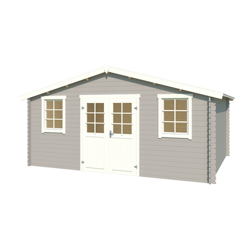 LASITA MAJA Gartenhaus »Udo«, BxHxT:  522,4 x 256,5 x 320 cm (Außenmaße inkl. Dachüberstand),  Holz - grau |  Fichte  |  13,97 m²