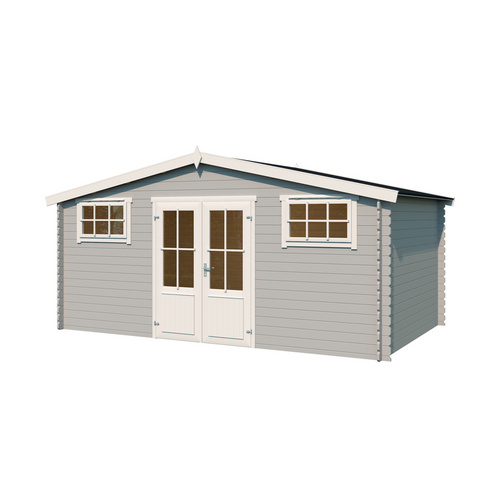 Thumbnail - LASITA MAJA Gartenhaus »Washington«, BxHxT:  518,6 x 245,1 x 396 cm (Außenmaße inkl. Dachüberstand),  Holz - grau