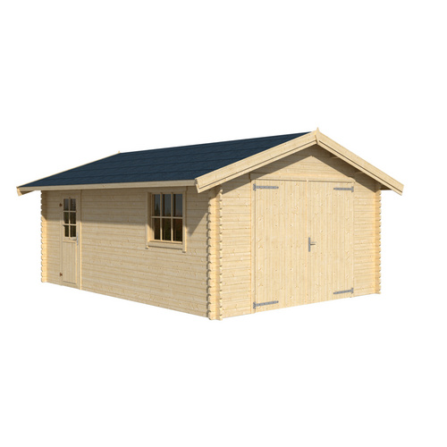 LASITA MAJA Gartenhaus »Yarik«, BxHxT:  473,7 x 273,6 x 583 cm (Außenmaße inkl. Dachüberstand),  Holz - beige |  Fichte  |  19,79 m²