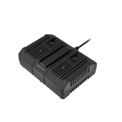 WORX Dual-Ladegerät »PowerShare«, 20 V, geeignet für: Elektro- & Gartengeräte - schwarz