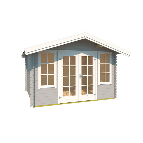 LASITA MAJA Gartenhaus »Robin«, BxHxT:  381,3 x 245,1 x 358 cm (Außenmaße inkl. Dachüberstand),  Holz - grau