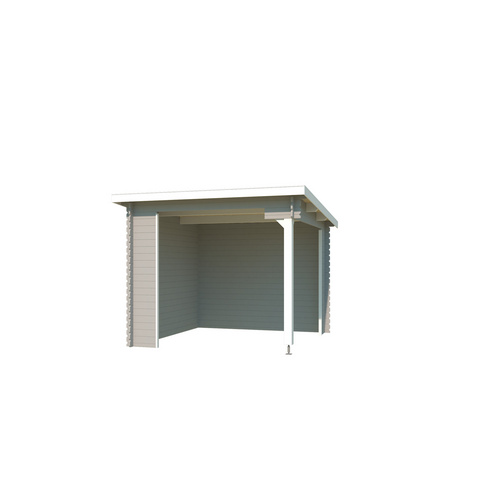 LASITA MAJA Gartenhaus »Buffalo«, BxHxT:  315 x 245,1 x 323,9 cm (Außenmaße inkl. Dachüberstand),  Holz - grau |  Fichte  |  7,26 m²