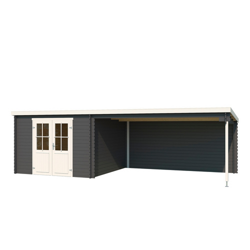 LASITA MAJA Gartenhaus »St. Louis«, BxHxT:  302 x 210,9 x 319 cm (Außenmaße inkl. Dachüberstand),  Holz - grau |  Fichte  |  8,2 m²