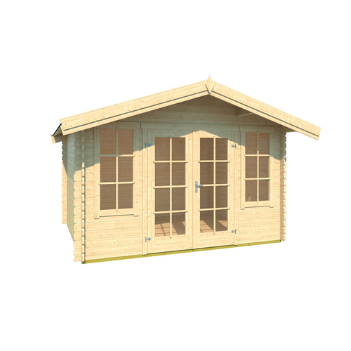 LASITA MAJA Gartenhaus »Robin«, BxHxT:  381,3 x 245,1 x 358 cm (Außenmaße inkl. Dachüberstand),  Holz - beige |  Fichte  |  8,9 m²