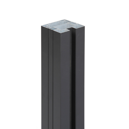 Thumbnail - FLORAWORLD Alu-Pfosten, Aluminium, BxLxT: 6,8 x 120 x 6,8 cm - grau