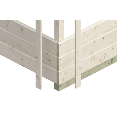Thumbnail - SKANHOLZ Gartenhaus »Namur«, BxHxT: 750 cm x x 315 (Außenmaße inkl. Dachüberstand) - beige