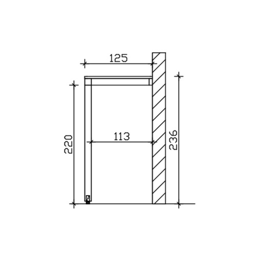 Thumbnail - SKANHOLZ Vordach »Fehmarn«, flachdach, leimholz|fichte, schiefer - grau