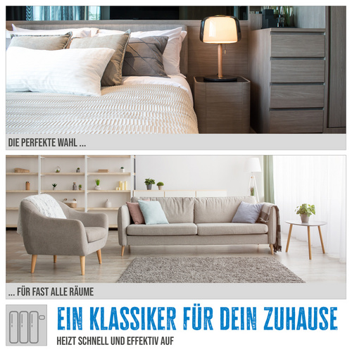 Thumbnail - GÜDE Elektroheizung »GH 2000«, für Räume bis: 20 m³, weiß - weiss