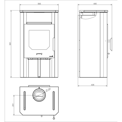 WAMSLER Kaminofen »Cube«, Naturstein, 6 kW, Dauerbrand geeignet - schwarz (Rabatt: 10 %) WAMSLER Kaminofen »Cube«, Naturstein, 6 kW, Dauerbrand geeignet - schwarz (Rabatt: 10 %)
