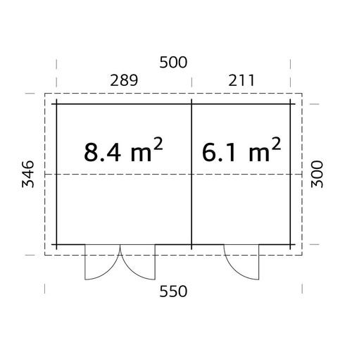 PALMAKO Gartenhaus aus Holz »Jari« (RABATT 10%) | Restposten 10% Rabatt