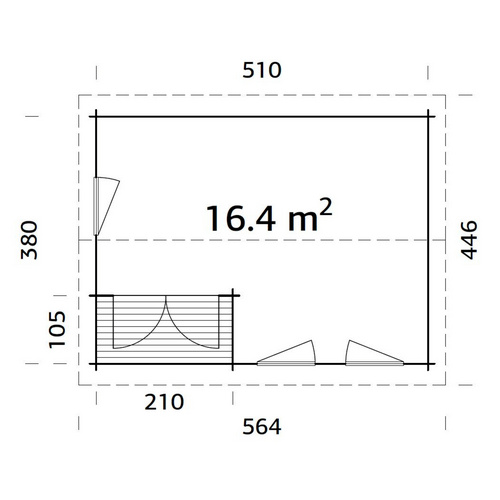 PALMAKO Gartenhaus aus Holz »Susanna« (RABATT 10%) | Restposten 10% Rabatt