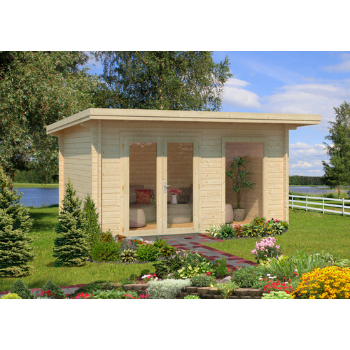 Thumbnail - PALMAKO Blockbohlenhaus »Heidi«, Holz, BxHxT: 478 x 244 x 300 cm (Außenmaße inkl. Dachüberstand) - braun