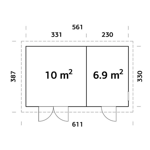 PALMAKO Elementhaus »Kalle« (RABATT 10%) | Restposten 10% Rabatt