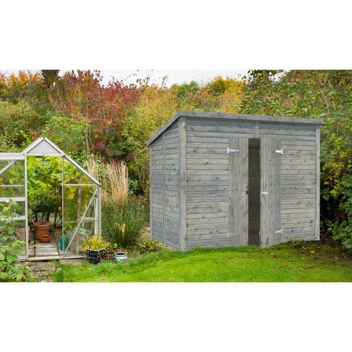 Thumbnail - PALMAKO Elementhaus »Leif«, Holz, BxHxT: 280 x 230 x 170 cm (Außenmaße inkl. Dachüberstand) - grau