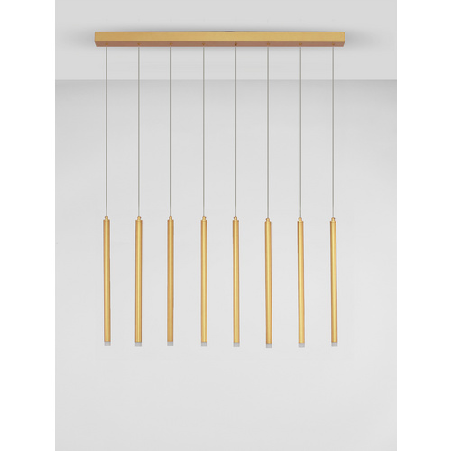 Thumbnail - NOVA LUCE Pendelleuchte »Trimle «, LED, 21 W, Höhe: 180 cm, goldfarben