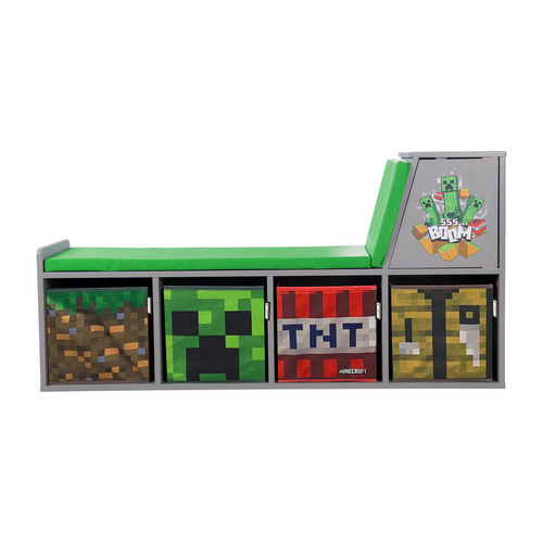 PHOENIX Sitzbank mit Stauraum »MINECRAFT«, BxH: 119 x 60 cm, mit Sitzkissen – bunt | 07640340671558