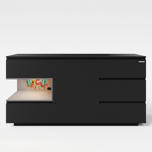PHOENIX Sideboard »MINECRAFT«, BxHxT: 160 x 80 x 40 cm – schwarz | 07640340671626
