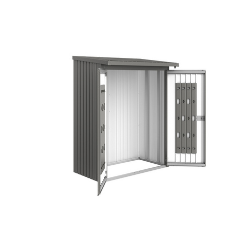 Thumbnail - BIOHORT Türpaket »WoodStock 150«, Stahlblech, B x H: 135 x 171 cm - grau